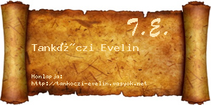 Tankóczi Evelin névjegykártya